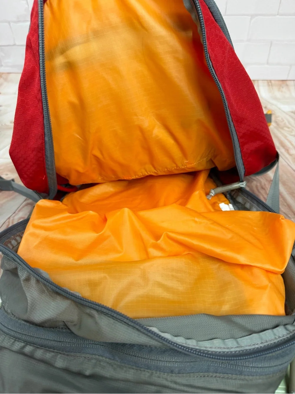 Mountain Hardwear Red and Gray Fluid 26 Daypack Backpack